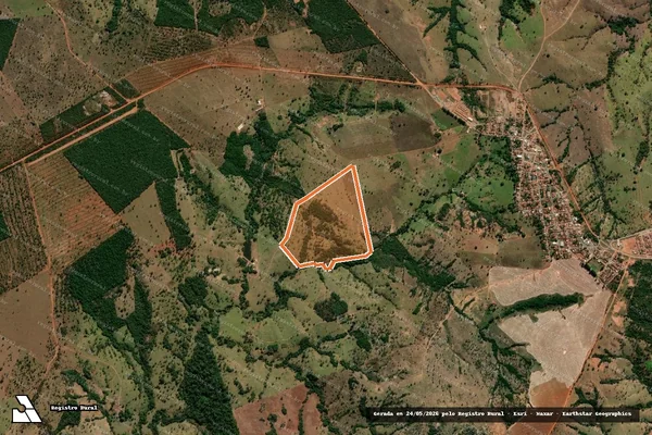 Imagem de satélite de FAZENDA TRÊS BARRAS em IVOLÂNDIA - GO