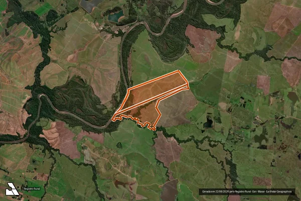 Imagem de satélite de AGROPECUARIA SAO MARTIM - VARZEA em SÃO VICENTE DO SUL - RS