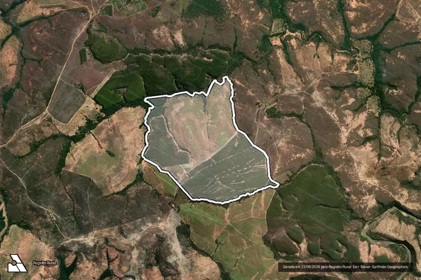 Imagem de satélite de FAZENDA PALMEIRAS em SÃO GONÇALO DO ABAETÉ - MG