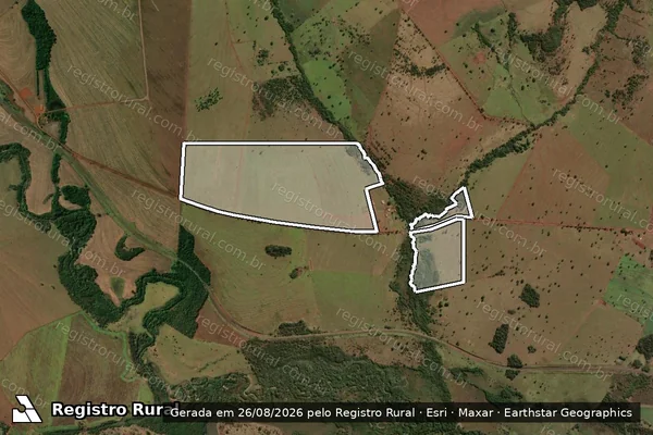 Imagem de satélite de Fazenda Cachoeira do Rio Preto em QUIRINÓPOLIS - GO