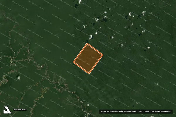 Imagem de satélite de FAZENDA SÃO JOSÉ III - LOTE 104 em ITACOATIARA - AM