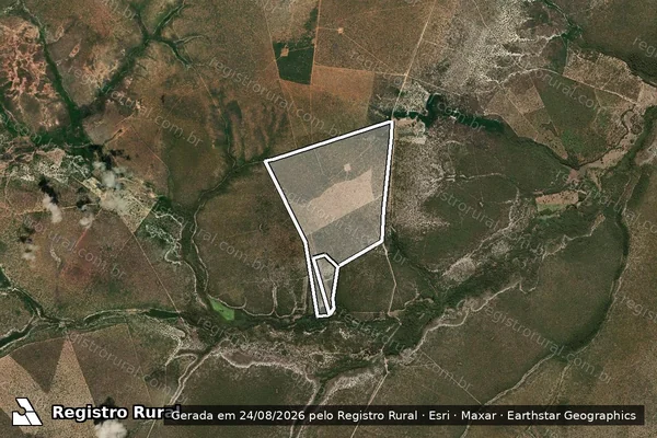 Imagem de satélite de FAZENDA ESTIVA em SÃO ROMÃO - MG