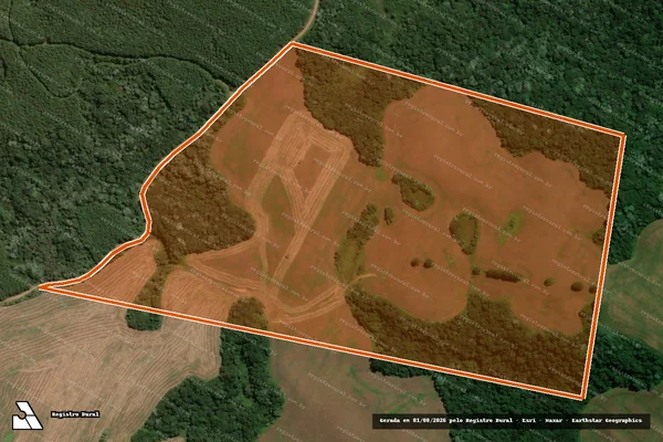 Imagem de satélite de FAZENDA DA IMBUIA em PONTE SERRADA - SC