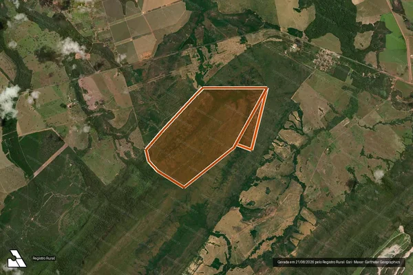 Imagem de satélite de Fazenda Parte da Fazenda Raizama em BARRA DO BUGRES - MT