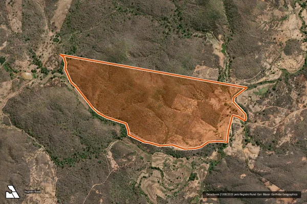 Imagem de satélite de FAZENDA NOVA em AIUABA - CE