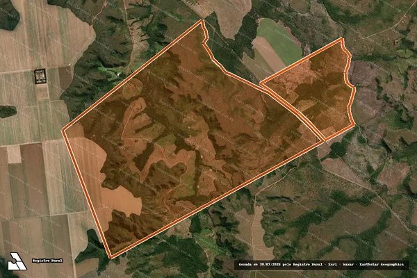 Imagem de satélite de FAZENDA PARAISO em GOIATINS - TO