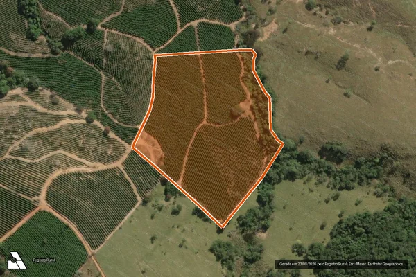 Imagem de satélite de FAZENDA DA SERRA/BELA VISTA em CARMO DO RIO CLARO - MG