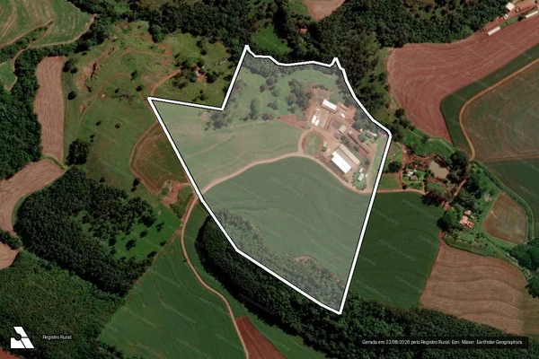 Imagem de satélite de LOTE 147-REM GL 02 IM ANDRADA em TRÊS BARRAS DO PARANÁ - PR
