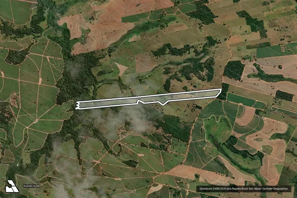 Imagem de satélite de Estância São Carlos em FERNANDÓPOLIS - SP