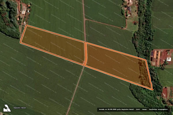 Imagem de satélite de LOTE RURAL N. 91 em MARIPÁ - PR