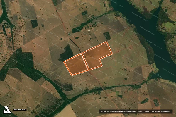 Imagem de satélite de Fazenda Sete Copa em CAÇU - GO