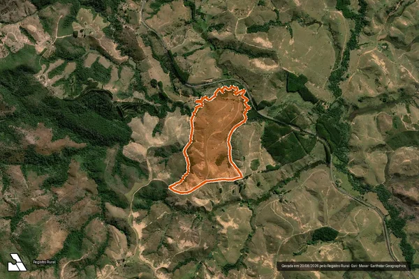 Imagem de satélite de Fazenda Ribeirão em CÓRREGO DANTA - MG