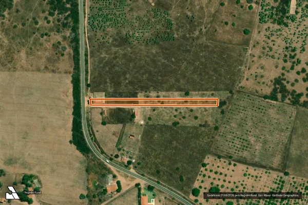 Imagem de satélite de SITIO SANTO ANTONIO em POTIRETAMA - CE