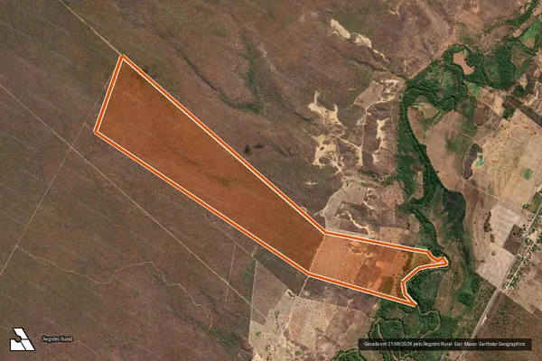 Imagem de satélite de FAZENDA PINTADA IV em ALVORADA DO GURGUÉIA - PI