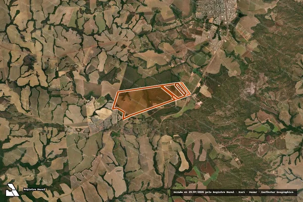 Imagem de satélite de AGROPECUARIA JERUSALEM II em ÁGUA BOA - MT