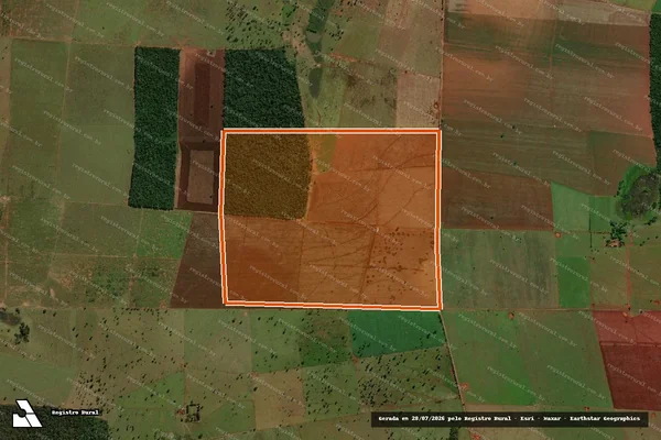 Imagem de satélite de Fazenda Aba da Serra I em Sidrolândia - MS