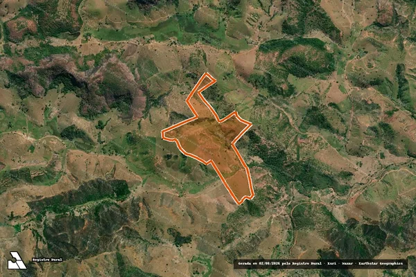Imagem de satélite de FAZENDA CANAÃ em CAPITÃO ANDRADE - MG