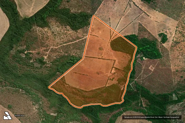Imagem de satélite de Fazenda Alto Bonito em Goiatins - TO