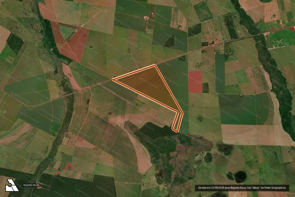 Imagem de satélite de Fazenda Fortaleza II em ANAURILÂNDIA - MS