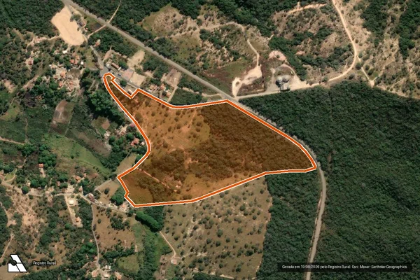 Imagem de satélite de FAZENDA ALVORADA em PEQUI - MG