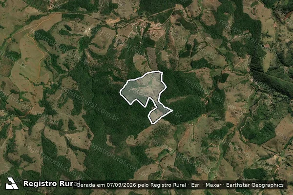 Imagem de satélite de Fazenda Jatoba em CONCEIÇÃO DO MATO DENTRO - MG