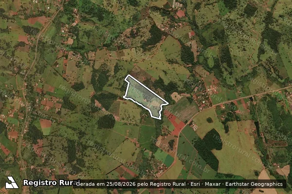 Imagem de satélite de FAZENDA SANTA BARBARA DA CACHOEIRA em NOVA VENEZA - GO