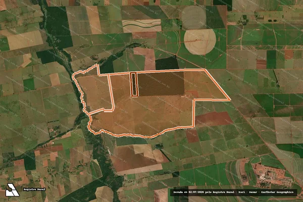 Imagem de satélite de FAZENDA TETEIA em TERRA RICA - PR