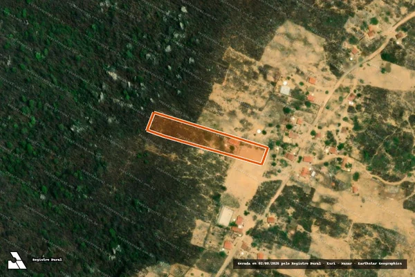 Imagem de satélite de SITIO CARVAO em PEREIRO - CE