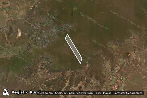 Imagem de satélite de FAZENDA SERRA VERMELHA em CURIMATÁ - PI