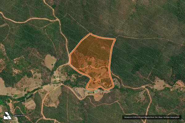 Imagem de satélite de CACHOEIRA em MINAS NOVAS - MG