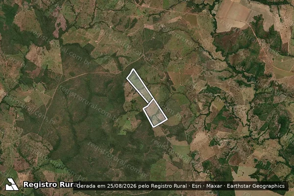 Imagem de satélite de CAMUNDONGO VENDINHA ou FAZ. GRANDE em MARA ROSA - GO