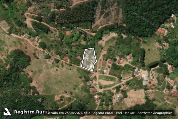 Imagem de satélite de SITIO NOSSA SENHORA APARECIDA em TEÓFILO OTONI - MG