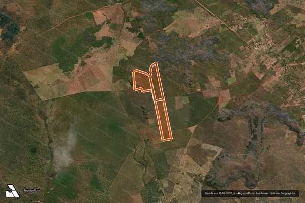 Imagem de satélite de FAZENDA PANDEIROS em JANUÁRIA - MG