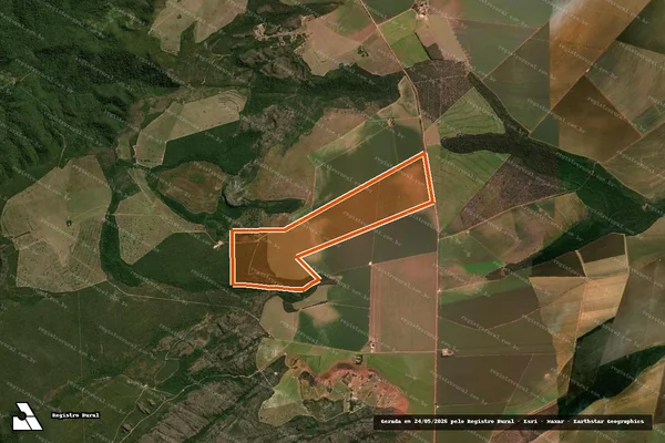 Imagem de satélite de FAZENDA OURO VERDE II em JACIARA - MT