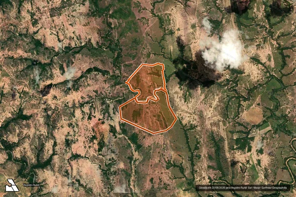 Imagem de satélite de FAZ STO ANTONIO DOS BARREIROS em BONFINÓPOLIS DE MINAS - MG