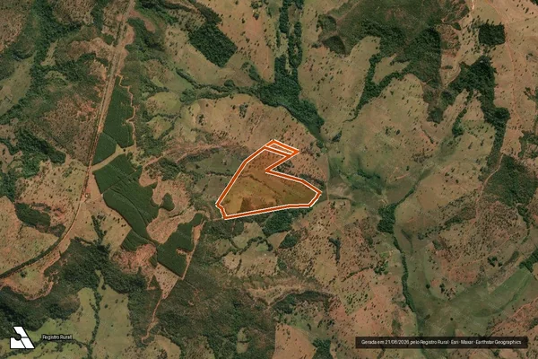 Imagem de satélite de SITIO ELDORADO em CAMPINA VERDE - MG