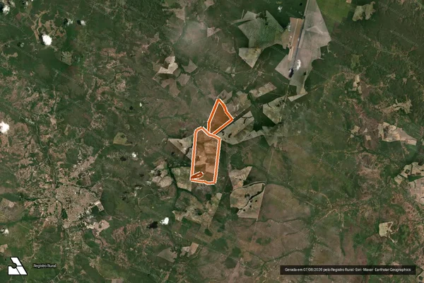 Imagem de satélite de CABECEIRA DO OURO E ONCA em CAXIAS - MA