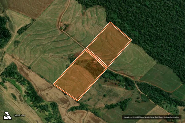 Imagem de satélite de Lote 74 - Partes 1 e 2 em PEABIRU - PR