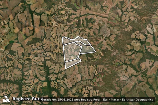 Imagem de satélite de FAZ FIO D AGUA em ÁGUA BOA - MT