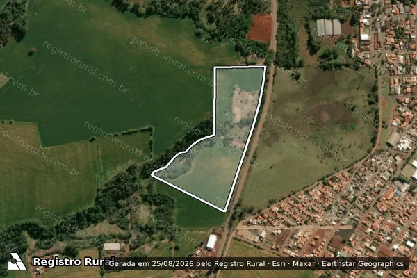Imagem de satélite de SITIO PEDRA SOBRE PEDRA em NOVA SANTA BÁRBARA - PR