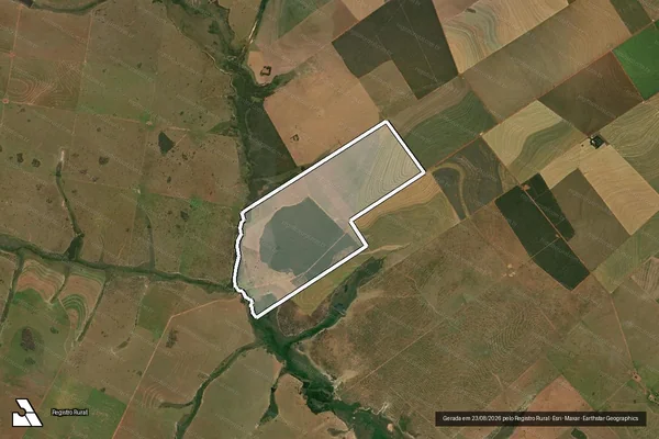 Imagem de satélite de FAZENDA CRISTALINA em PARAÍSO DAS ÁGUAS - MS