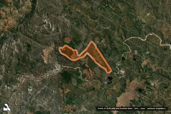 Imagem de satélite de FAZENDA OLARIA em GRÃO MOGOL - MG