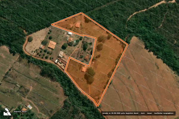 Imagem de satélite de Sitio Estiva Quinhao 3 em FRANCA - SP