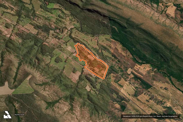 Imagem de satélite de FAZENDA SÃO DOMINGOS OU PRATA em BURITIS - MG