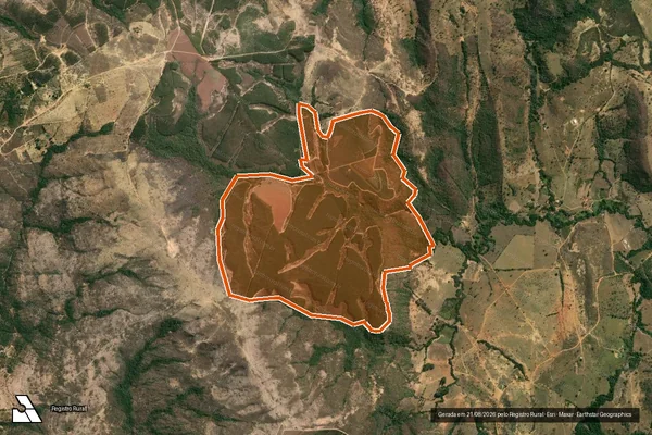 Imagem de satélite de FAZENDA TAMBORIL em CORDISBURGO - MG