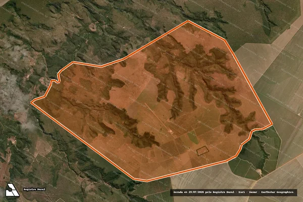 Imagem de satélite de FAZENDA GUAJUBIRA em URUÇUÍ - PI