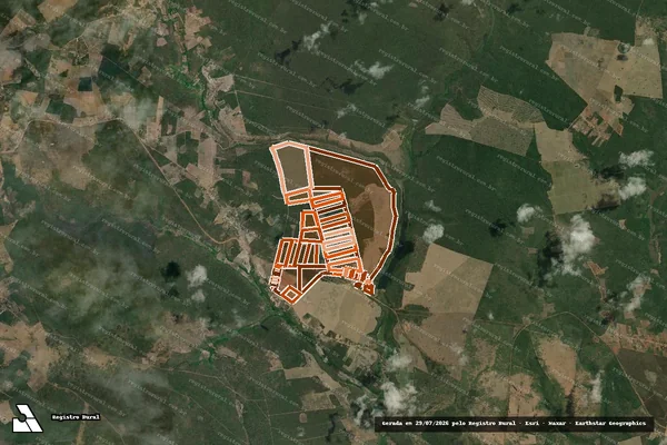 Imagem de satélite de FAZENDA MARIA EDUARDA em MULUNGU DO MORRO - BA