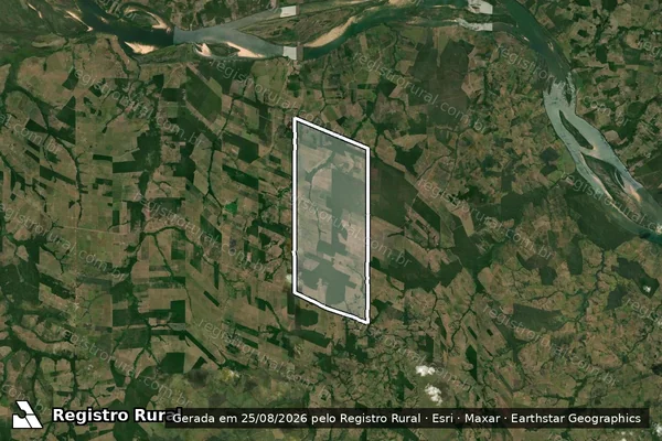 Imagem de satélite de GLEBA 14 em SÃO JOÃO DO ARAGUAIA - PA