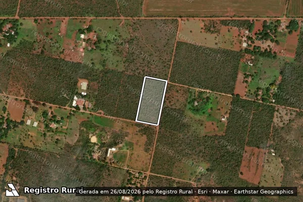 Imagem de satélite de Gleba 55 na Fazenda Bonsucesso em BRASÍLIA - DF