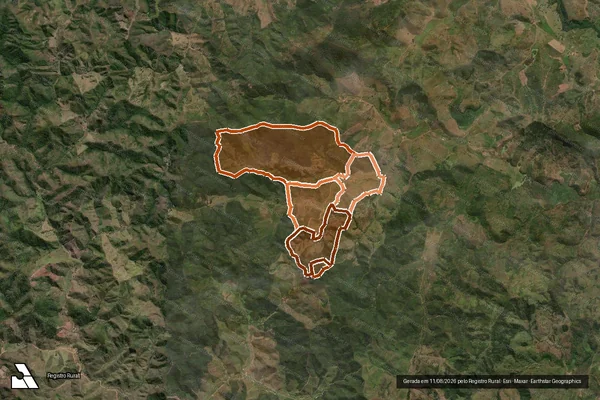 Imagem de satélite de FAZ URUPUCA ABREU FAZ FLOR DO VALE em ÁGUA BOA - MG